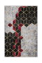 Conceptum Alfombra de Diseño 3D Multicolor 60 x 100 cm